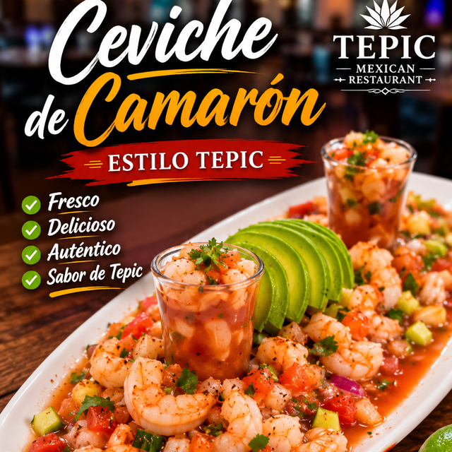 Ceviche de Camarón.